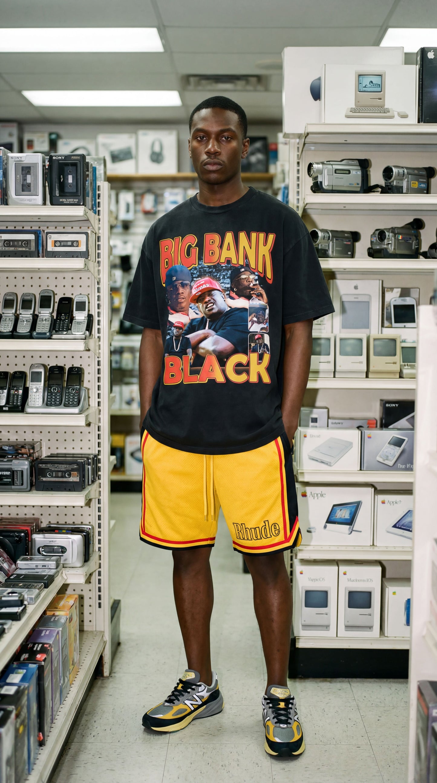 Big Bank Black Vintage Rap Tee - Heavyweight Oversized Graphic T-Shirt